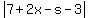 abs%287%2B2x-s-3%29