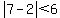 abs%287-2%29+%3C+6