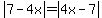abs%287-4x%29=abs%284x-7%29