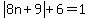 abs%288n%2B9%29%2B6=1