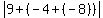 abs%289%2B%28-4%2B%28-8%29%29%29