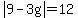 abs%289-3g%29=12
