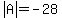 abs%28A%29=+-28++