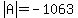 abs%28A%29=-1063