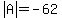abs%28A%29=-62