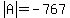 abs%28A%29=-767