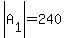 abs%28A%5B1%5D%29+=240