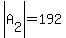 abs%28A%5B2%5D%29++=192