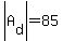 abs%28A%5Bd%5D%29=85