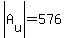 abs%28A%5Bu%5D%29=576
