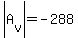 abs%28A%5Bv%5D%29=-288
