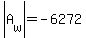 abs%28A%5Bw%5D%29=-6272