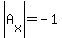 abs%28A%5Bx%5D%29=-1