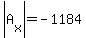 abs%28A%5Bx%5D%29=-1184