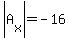 abs%28A%5Bx%5D%29=-16