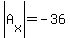 abs%28A%5Bx%5D%29=-36