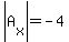 abs%28A%5Bx%5D%29=-4+