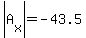 abs%28A%5Bx%5D%29=-43.5