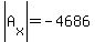abs%28A%5Bx%5D%29=-4686