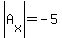 abs%28A%5Bx%5D%29=-5