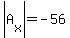 abs%28A%5Bx%5D%29=-56
