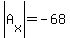 abs%28A%5Bx%5D%29=-68