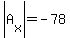 abs%28A%5Bx%5D%29=-78