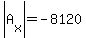 abs%28A%5Bx%5D%29=-8120
