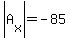 abs%28A%5Bx%5D%29=-85