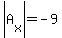 abs%28A%5Bx%5D%29=-9