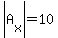 abs%28A%5Bx%5D%29=10
