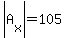 abs%28A%5Bx%5D%29=105