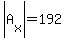 abs%28A%5Bx%5D%29=192