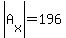 abs%28A%5Bx%5D%29=196