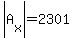 abs%28A%5Bx%5D%29=2301