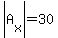 abs%28A%5Bx%5D%29=30