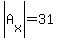 abs%28A%5Bx%5D%29=31