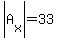 abs%28A%5Bx%5D%29=33