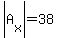 abs%28A%5Bx%5D%29=38