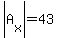 abs%28A%5Bx%5D%29=43