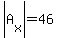 abs%28A%5Bx%5D%29=46