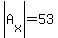 abs%28A%5Bx%5D%29=53