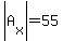 abs%28A%5Bx%5D%29=55