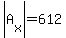 abs%28A%5Bx%5D%29=612