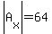 abs%28A%5Bx%5D%29=64