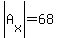abs%28A%5Bx%5D%29=68