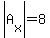 abs%28A%5Bx%5D%29=8