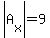 abs%28A%5Bx%5D%29=9