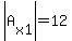 abs%28A%5Bx1%5D%29=12