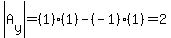 abs%28A%5By%5D%29=%281%29%281%29-%28-1%29%281%29=2
